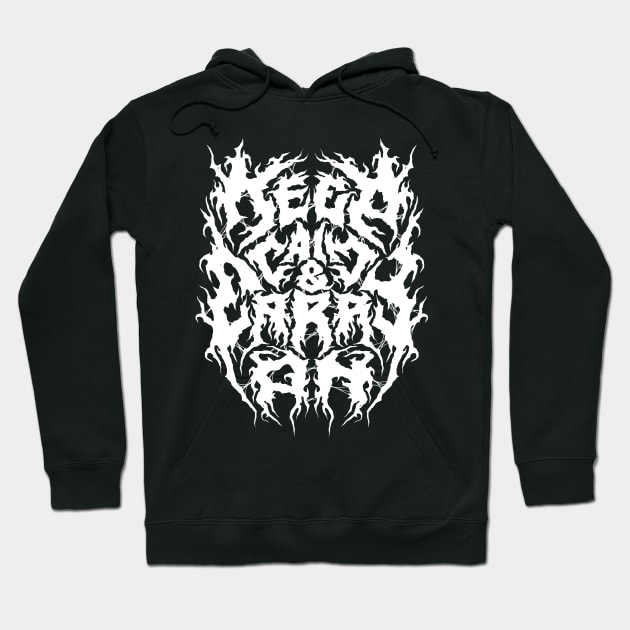 Keep Calm - Grunge Aesthetic - 90s Black Metal Hoodie by Nemons